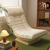 懒人沙发可躺可睡客厅2025新款 躺椅阳台单人折叠旋转月亮靠背椅子