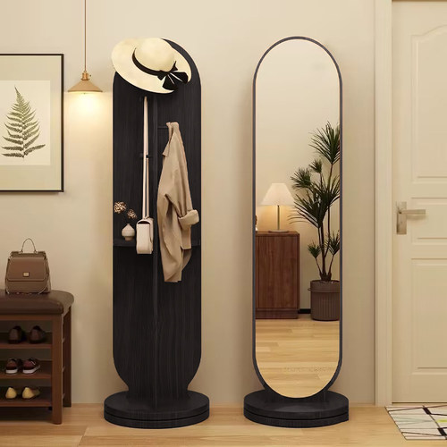 穿衣镜挂衣架一体试衣镜家用落地