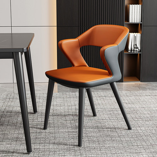 意式餐椅家用轻奢高级餐桌椅子