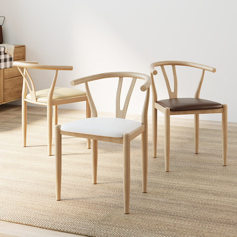 太师椅子家用茶桌椅彷实木铁艺餐桌凳子靠背餐饮商用饭厅牛角餐椅,住宅家具,餐椅,淘宝优惠券,粉丝福利购,淘宝优惠卷