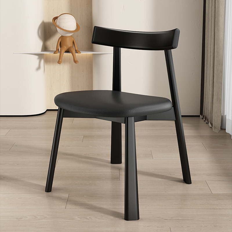 万虎黑胡桃木皮革北欧中古简约风