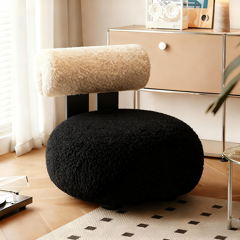 万向轮小凳子家用靠背椅滑轮矮凳