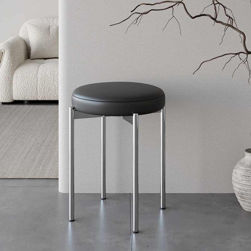 凳子家用轻奢高级感圆凳结实耐用小椅子餐厅吃饭可叠放软包高板凳,住宅家具,其它凳子,淘宝优惠券,粉丝福利购,淘宝优惠卷