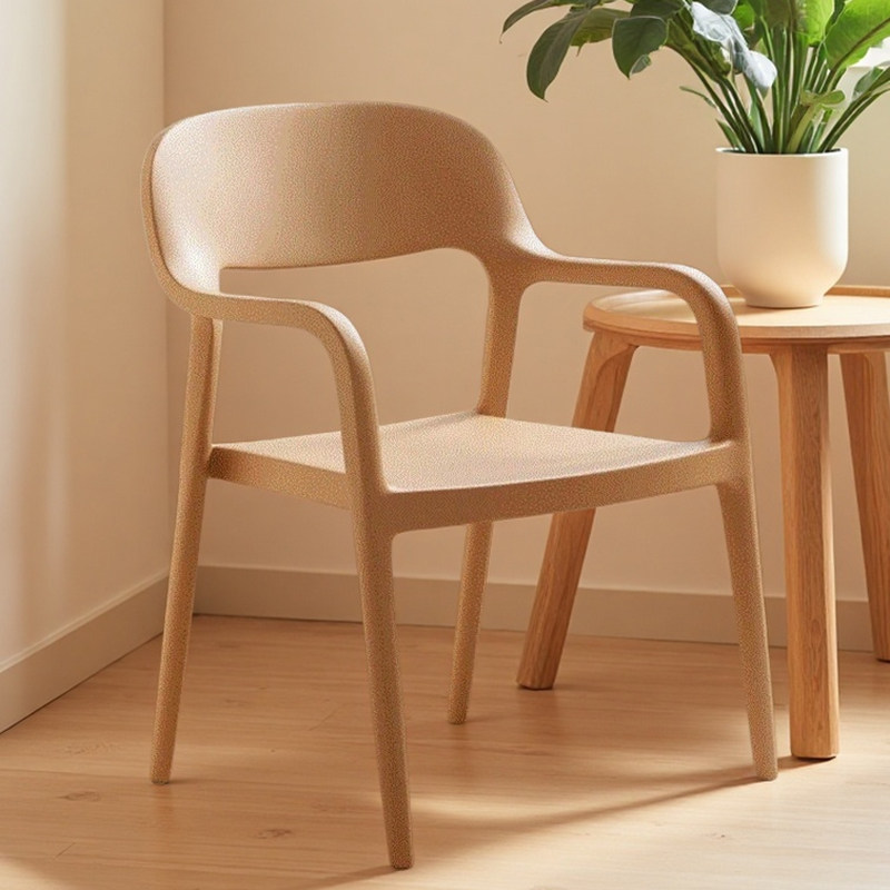 塑料椅子家用可叠放靠背餐桌椅2026新款创意吃饭凳子休闲洽谈茶椅