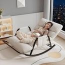 躺椅坐睡两用午休椅阳台休闲折叠摇椅客厅家用双人靠背椅懒人沙发