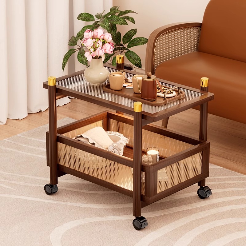 沙发边几可移动带轮小推车中古客