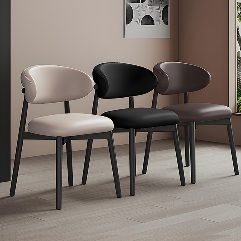 餐椅家用客厅休闲茶桌椅轻奢高级感靠背凳子酒店商用洽谈餐桌椅子
