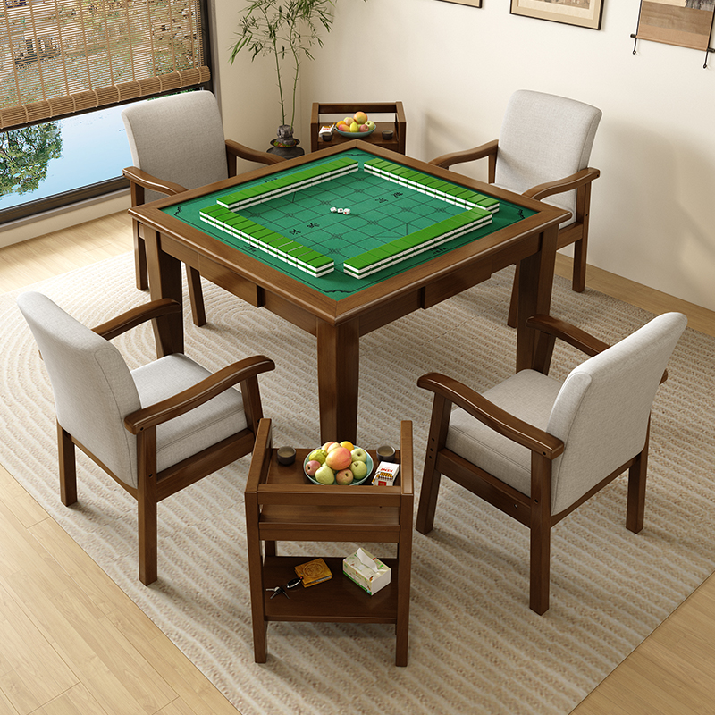 简易实木麻将桌两用掼蛋专用桌子