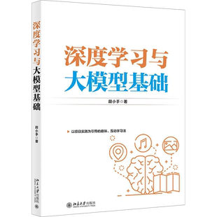 深度学习与大模型基础 段小手 著 有趣的AI插画辅助学习 原理输出 实操练习 助力学与练 人工智能与大规模语言模型精髓 新华正版书