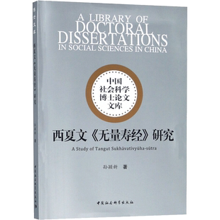 西夏文《无量寿经》研究 孙颖新 著 社会科学总论经管、励志 新华书店正版图书籍 中国社会科学出版社
