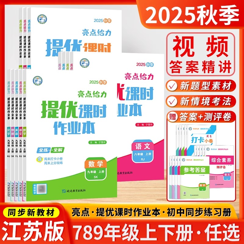 2025新版亮点给力提优课时作业本