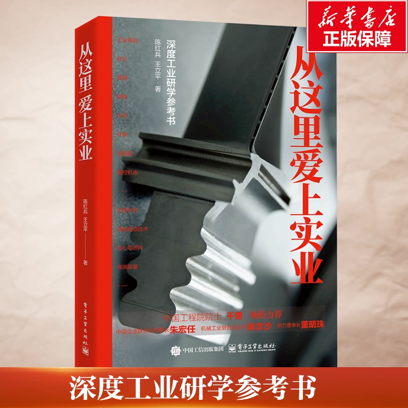从这里爱上实业 陈红兵 王立平 深度工业研学参考书 工业制造之美 工业制造故事 实业背后演绎的传奇美妙励志故事书 电子工业出版
