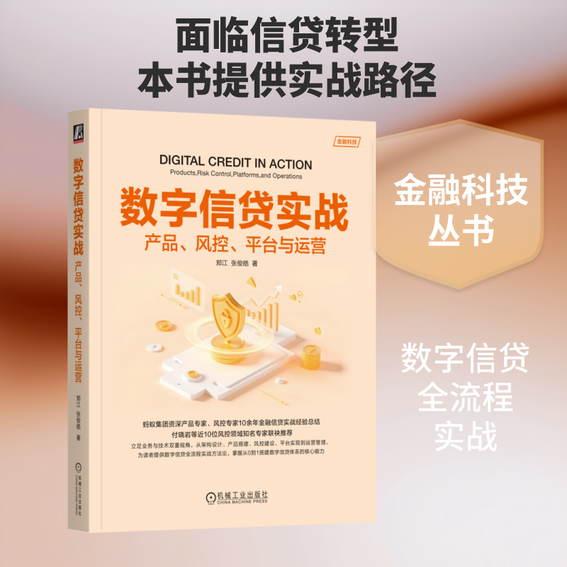 数字信贷实战：产品、风控、平台与运营 郑江,张俊皓 著 计算机控制仿真与人工智能专业科技 新华书店正版图书籍 机械工业出版社