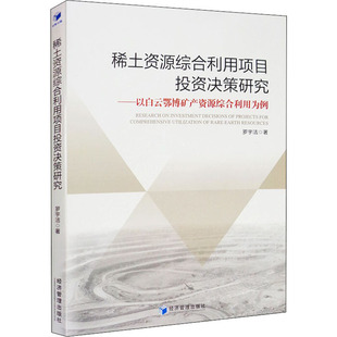 稀土资源综合利用项目投资决策研究——以白云鄂博矿产资源综合利用为例 罗宇洁 著 国民经济管理经管、励志 新华书店正版图书籍