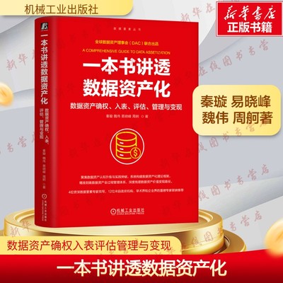 一本书讲透数据资产化 数据资产确权入表评估管理与变现 秦璇 魏伟 数据资产化剖析 数据资产价值变现理论实践技术书 新华正版书籍
