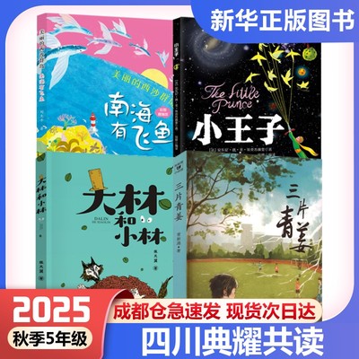 2025年秋季书单四川书单五年级4册典耀共读5年级三片青姜大林和小林美丽的西沙群岛：南海有飞鱼小王子五年级推荐阅读