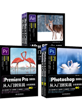 套装6册 中文版2021ps+pr+ae 瞿颖健 编等 图形图像/多媒体（新）专业科技 新华书店正版图书籍 中国水利水电出版社