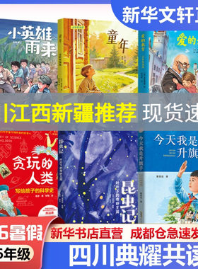 2026年四川暑期典耀共读5升6年级小英雄雨来名作精编版童年爱的教育适龄精编版贪玩的人类写给孩子的科学史昆虫记今天我是升旗手