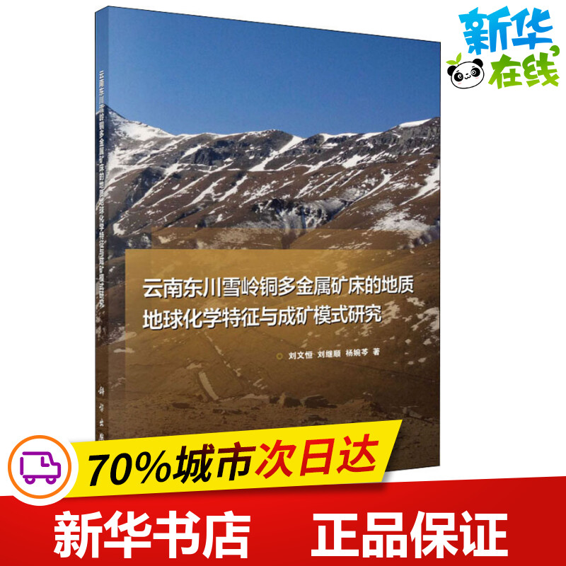 云南东川雪岭铜多金属矿床的地质地球化学特征与成矿模式研究 刘文恒,刘继顺,杨婉芩 著 地理学/自然地理学专业科技