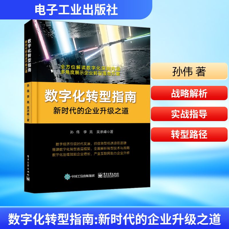 数字化转型指南 新时代的企业升级之道 孙伟,李亮,吴承峰 著 网络通信（新）经管、励志 新华书店正版图书籍 电子工业出版社