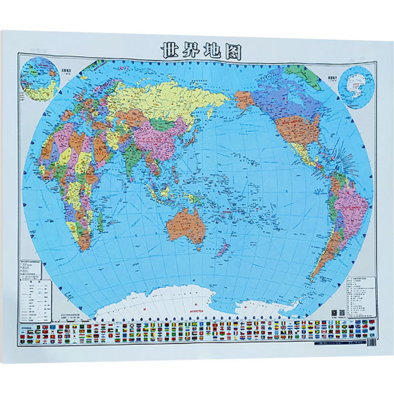 交通版世界地图 人民交通出版社 著 董京礼 编 世界行政区划图文教