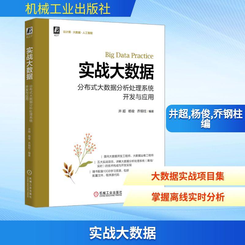 实战大数据 分布式大数据分析处理系统开发与应用 井超,杨俊,乔钢柱 编 其它计算机/网络书籍专业科技 新华书店正版图书籍