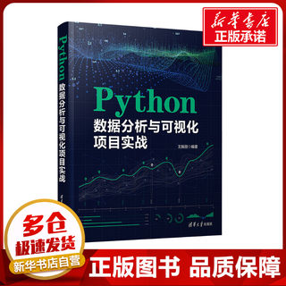 Python数据分析与可视化项目实战 王振丽 编 程序设计（新）专业科技 新华书店正版图书籍 清华大学出版社