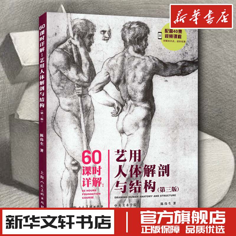 60课时详解艺用人体解剖与结构第3版陈伟生伯里曼美术素描画画透视画法初学者入门基础教程教材书原理造型手绘技法教学绘画书籍高性价比高么？