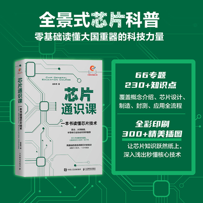 芯片通识课 一本书读懂芯片技术 赵秋奇 著 计算机控制仿真与人工智能专业科技 新华书店正版图书籍 人民邮电出版社