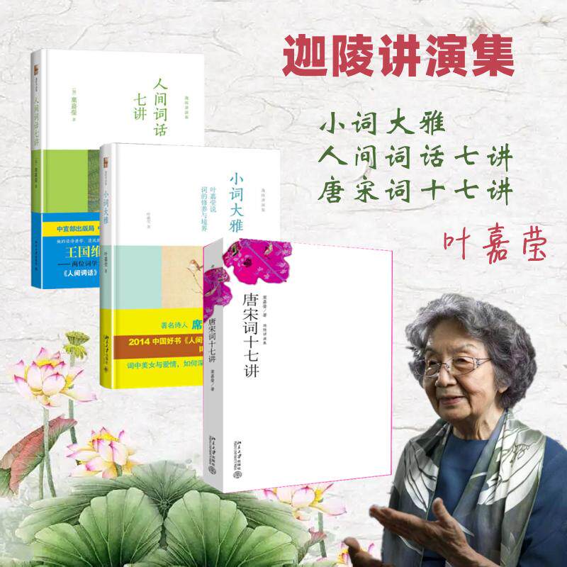 叶嘉莹3本套装 唐宋词十七讲+小词大雅+人间词话 叶嘉莹 著等 文学理论/文学评论与研究文学 新华书店正版图书籍 北京大学出版社