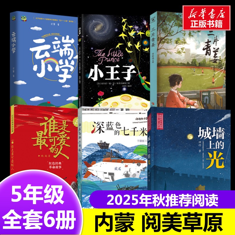 内蒙古5年级2025年秋阅美草原五年级推荐小王子三片青姜谁是最可爱的人深蓝色的七千米城墙上的光云端小学内蒙古推荐阅读