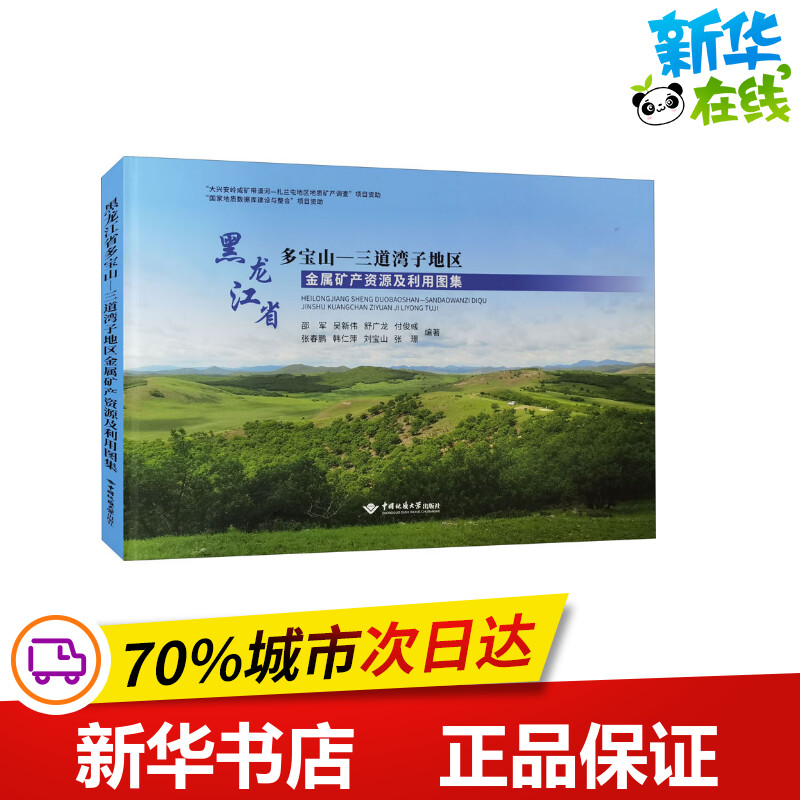 黑龙江省多宝山-三道湾子地区金属矿产资源及利用图集 邵军 等 编 各部门经济专业科技 新华书店正版图书籍 中国地质大学出版社