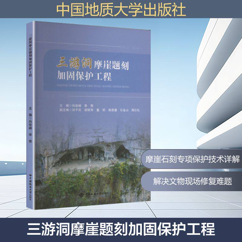 三游洞摩崖题刻加固保护工程 向俊峰,李青 主编;刘予兵 等 副主编 编 建筑/水利（新）专业科技 新华书店正版图书籍