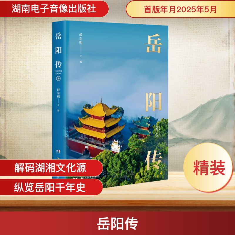 岳阳传 彭东明 编 地域文化 群众文化社科 新华书店正版图书籍 湖南电子音像出版社