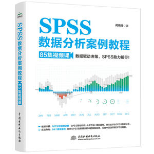 SPSS数据分析案例教程（85集视频课） 何晓琦 著 著 数据库专业科技 新华书店正版图书籍 中国水利水电出版社