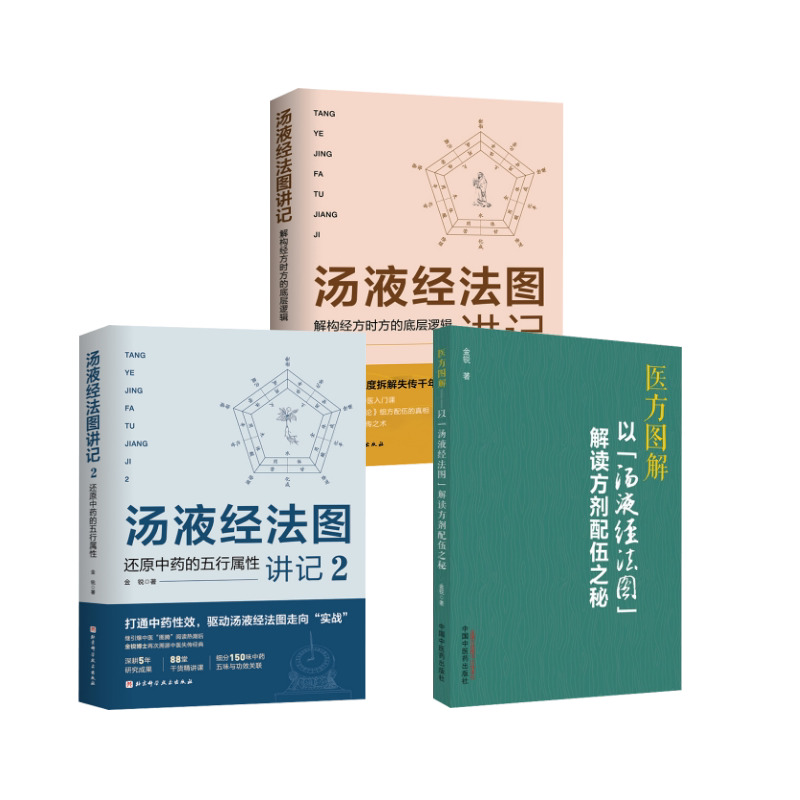 (3册)医方图解 以"汤液经法图"解读方剂配伍之秘+汤液经法图讲记1+2 金锐 著 中医生活 新华书店正版图书籍 中国中医药出版社等