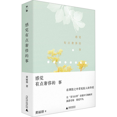 感觉有点奢侈的事 黄丽群 著 中国近代随笔文学 新华书店正版图书籍 广西师范大学出版社