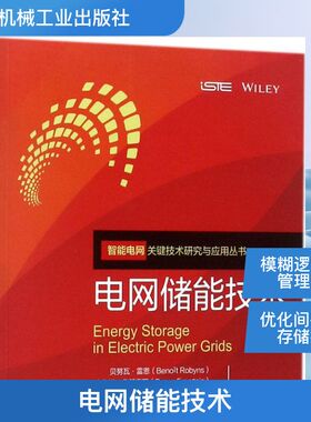 电网储能技术 (法)贝努瓦·雷恩(Benoit Robyns) 等 著；杨凯 等 译 机械工程专业科技 新华书店正版图书籍 机械工业出版社