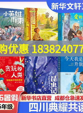 2026暑期四川典耀共读江西五升六年级书童年小英雄雨来爱的教育今天我是升旗手贪玩的人类写给孩子的科学史昆虫记叶片下的奇妙王国