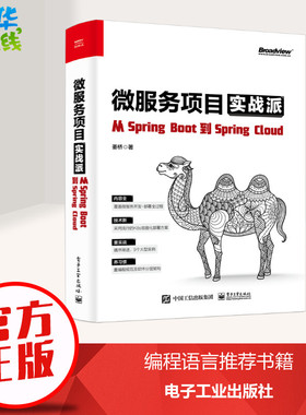 微服务项目实战派 从SpringBoot到SpringCloud 姜桥 著 数据库专业科技 新华书店正版图书籍 电子工业出版社