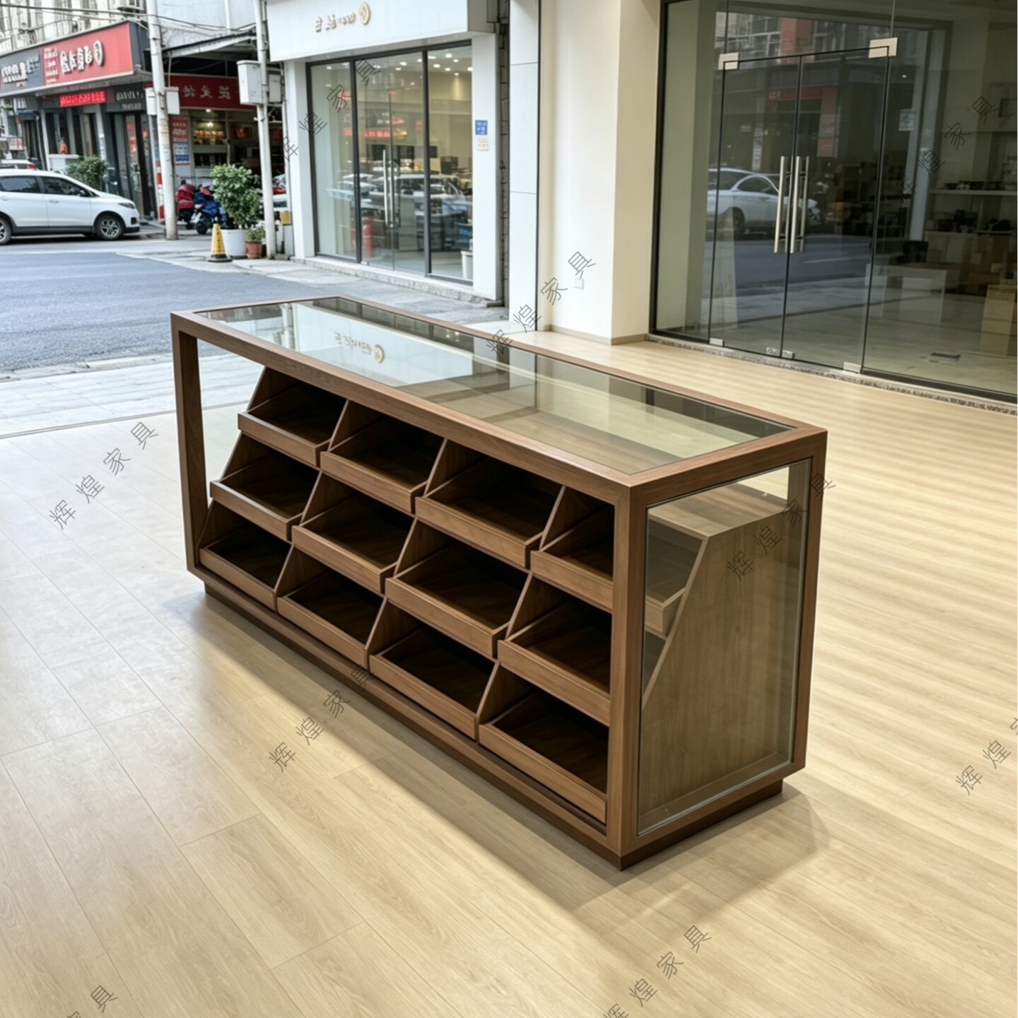 女装店中岛流水台展示台首饰品柜