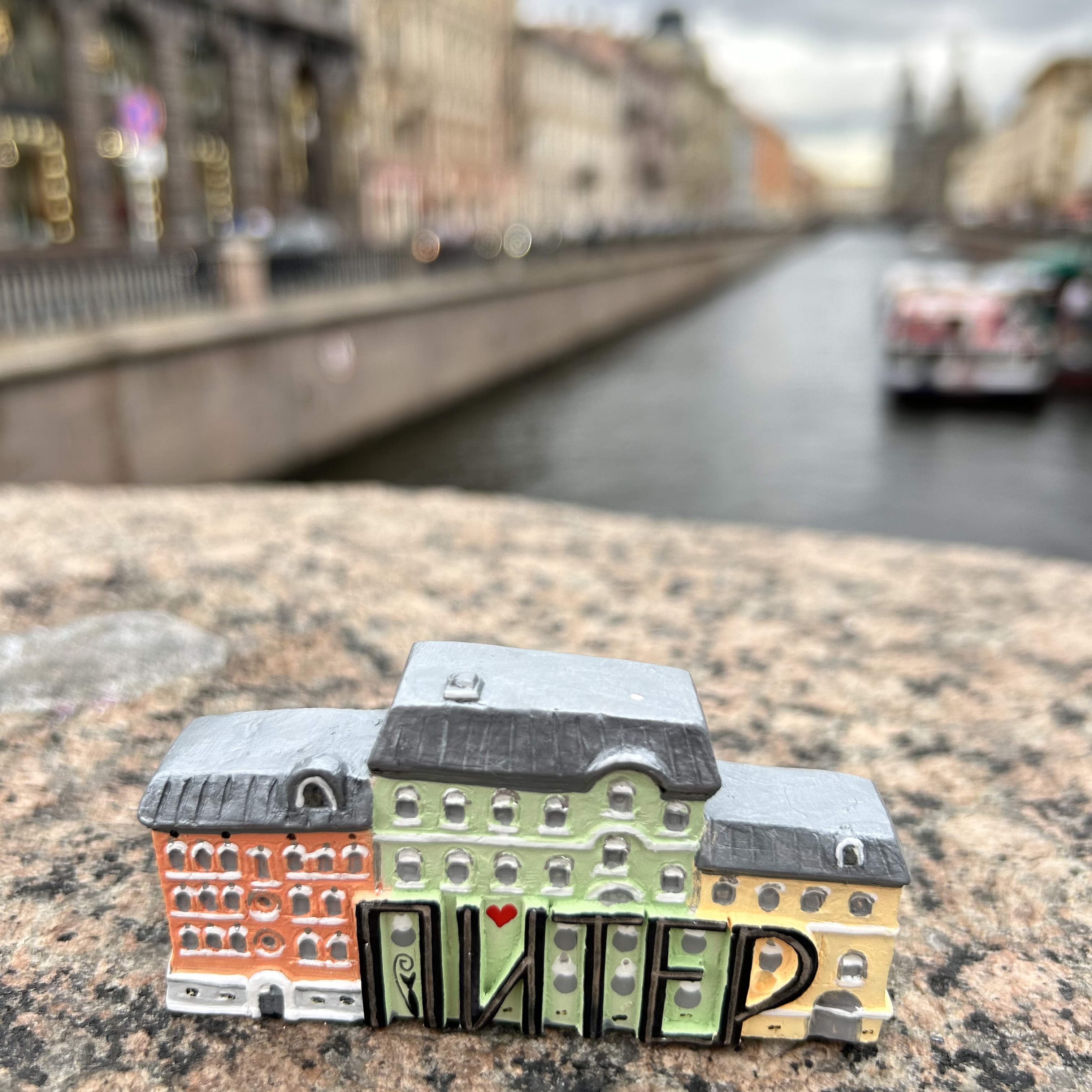 俄罗斯圣彼得堡地标建筑房子冰箱贴 石膏手绘手工制作