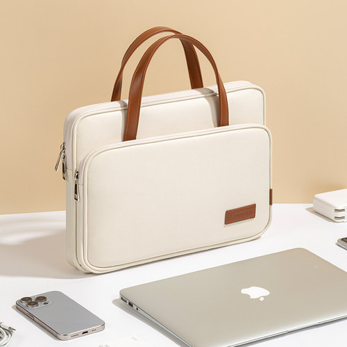 电脑包女士2025新款14寸通勤适用苹果笔记本macbook联想thinkbook小新pro13手提华为matebook惠普16星air15.6