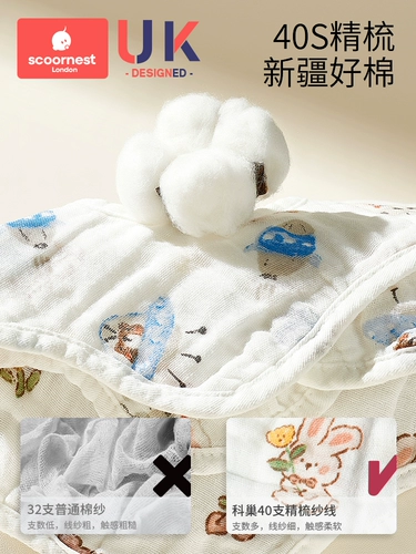 Детский хлопковый марлевый осенний нагрудник, летний водонепроницаемый слюнявчик для новорожденных