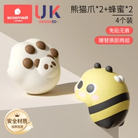 【4 упаковки】 Раздача 3M заменяющий клей (2 стиля когтя + 2 пчелиных стилей)