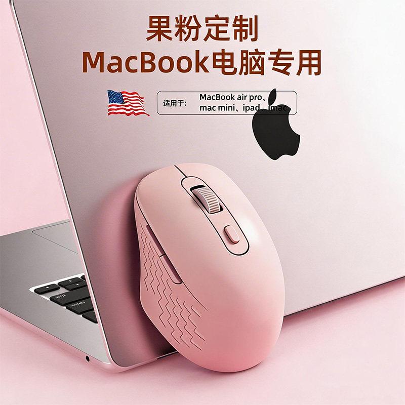 蓝牙无线鼠标女生静音可充电Typec适用macbook苹果笔记本平板电脑