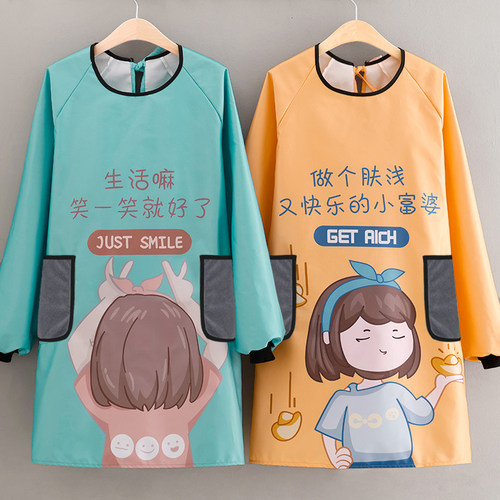 防水防油围裙罩衣工作服可擦手