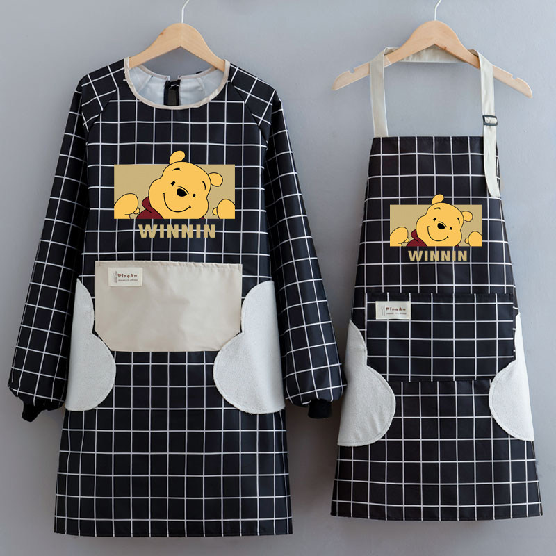 大人罩衣女家居防水围裙家用厨房长袖防油餐饮专用可擦手可爱洋气,家庭/个人清洁工具,围裙,淘宝优惠券,粉丝福利购,淘宝优惠卷