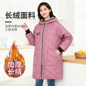 加厚保暖御寒冬季 长绒保暖围裙三层加厚夹棉罩衣外穿工作服成人