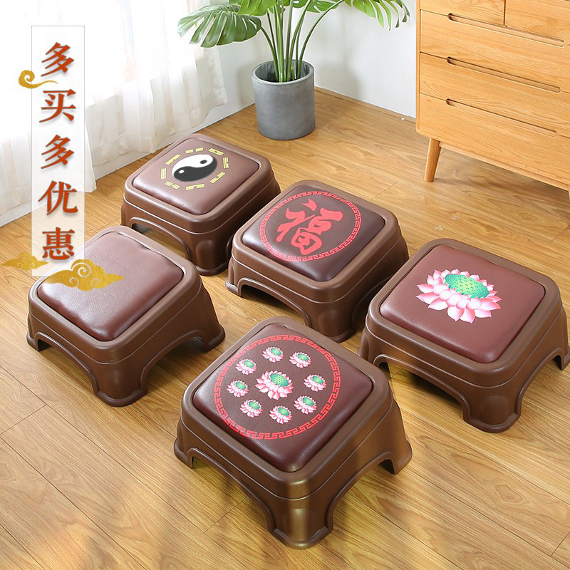 莲花拜凳磕头跪垫拜佛垫外用家用打坐禅修垫塑料方形庄严用品